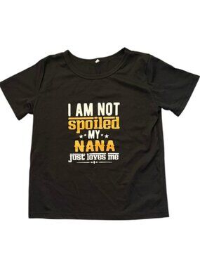 Black Kids T-Shirt with Fun Print